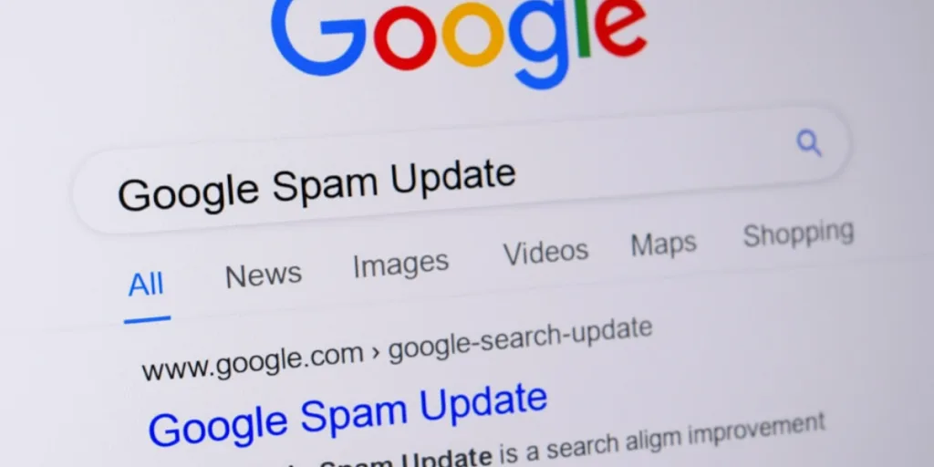 Search results for Google Spam update 2025, highlighting effects on SEO service Gold Coast and ranking performance.
